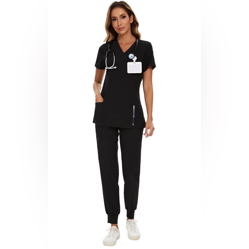 3 Sets-of Black Scrubs Selling Together or Separate